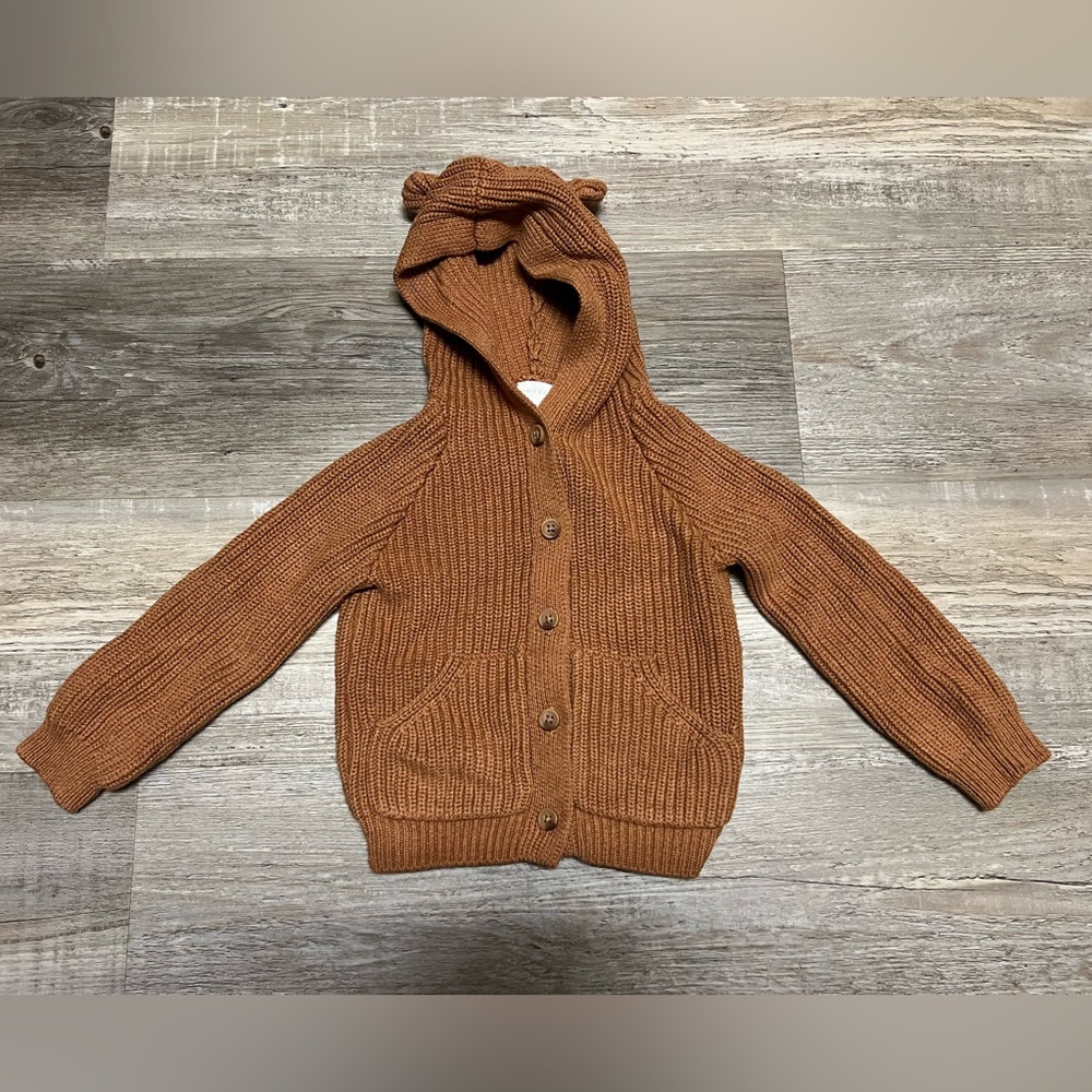 Jamie Kay Hooded Knit Cardigan with Bear Ears